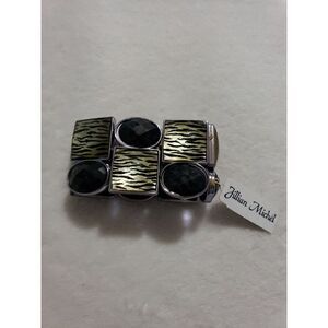 Jillian Michael Plastic Bracelet Stretchable with Animal Print NWT